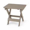 Table pliante en bois composite taupe 50x50x45 cm