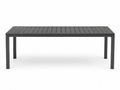 Table extérieure aluminium anthracite 200 cm