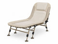 Chaise longue pliante extérieure aluminium polyester beige